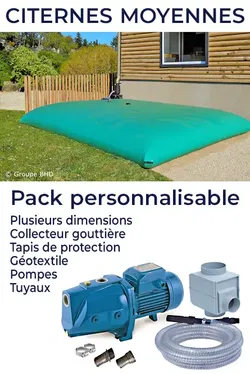 Citerne eau de pluie de 5 à 10 m3