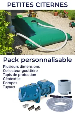 Citerne eau de pluie de 0.5 à 4 m3