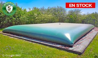 Citerne souple 25 000 litres, carrée (5,83 x 5,73 x 1,10 m) – Garantie 5 ans