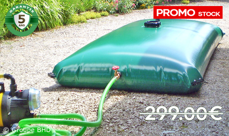 Citerne 500 litres. Forme Carrée (1.48m x 1.48m x 0.5m) - Garantie 5 ans