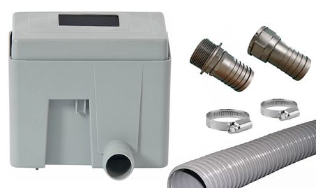 Collecteur eau de pluie filtrant QUATTRO - Kit tuyau raccordement inclus -