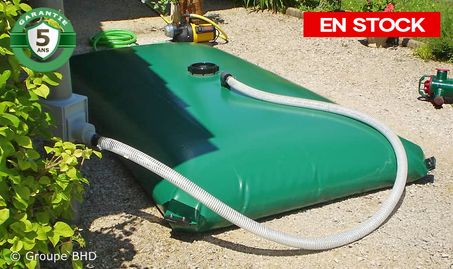 Citerne souple 2000 litres. Standard (2.86 x 2.24 x 0.5m) - Garantie 5 ans