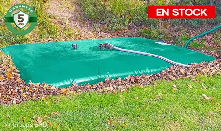 Citerne souple 7000 litres. Carrée (3.69m x  3.69m x 0.8m) - Garantie 5 ans