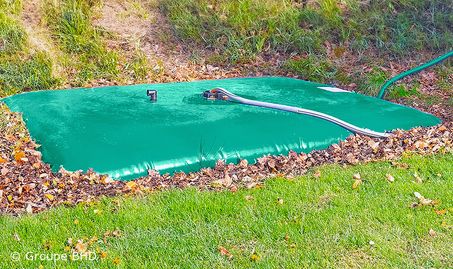 Citerne souple 8000 litres. Standard (5.55x 2.86 x 0.8m) - Garantie 5 ans